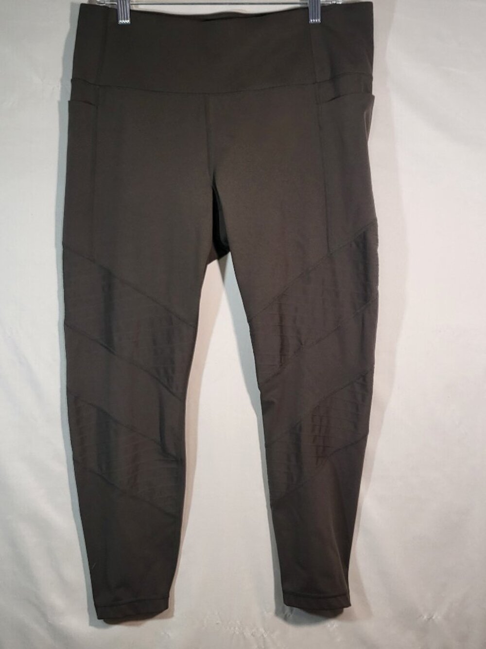 Member's Mark Woman's Moto Pocket Leggings Size XXL Arbor Olive